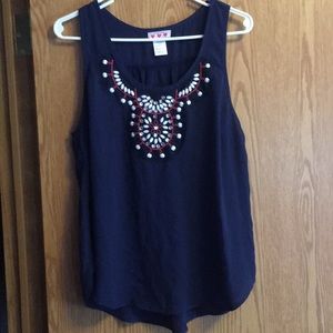Bejeweled tank top